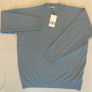 Zara Men’s Light Blue Sweater
